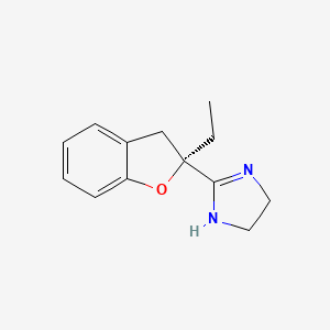 molecular formula C13H16N2O B12786762 Efaroxan, (S)- CAS No. 143249-86-9