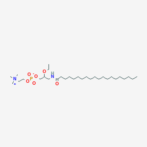 molecular formula C30H63N2O6P B12786766 rac-3-Eicosanamido-2-ethoxypropyl phosphocholine CAS No. 149576-20-5