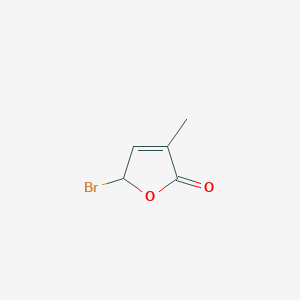 molecular formula C5H5BrO2 B1278678 5-Bromo-3-methyl-2(5H)-furanone CAS No. 51799-96-3