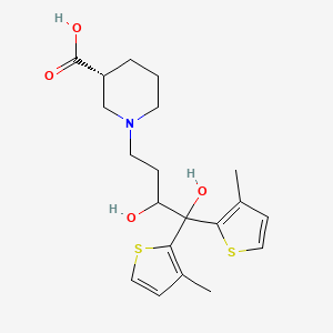 molecular formula C20H27NO4S2 B12786789 Tiagabine diol CAS No. 2125725-84-8
