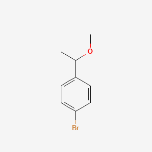 molecular formula C9H11BrO B1278683 1-(4-Bromophenyl)ethyl methyl ether CAS No. 59891-97-3