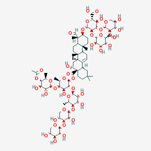 molecular formula C77H120O41 B12786917 Saponarioside B CAS No. 214552-00-8