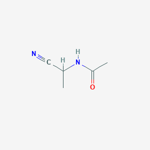 molecular formula C5H8N2O B12786958 N-(1-cyanoethyl)acetamide CAS No. 19861-71-3