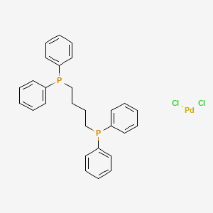 molecular formula C28H28Cl2P2Pd B1278696 1,4-Bis(diphenylphosphino)butane-palladium(II) chloride CAS No. 29964-62-3