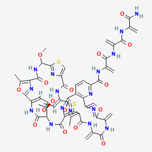 molecular formula C53H50N16O16S2 B12786970 Sulfomycin III CAS No. 102489-41-8