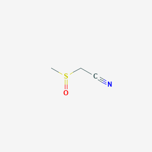 molecular formula C3H5NOS B1278698 Methanesulfinyl-acetonitrile CAS No. 52109-49-6