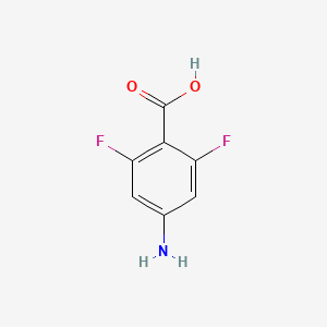 molecular formula C7H5F2NO2 B1278702 4-Amino-2,6-difluorobenzoic acid CAS No. 154314-62-2