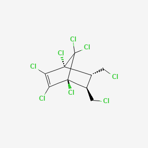 molecular formula C9H6Cl8 B12787127 Chlorbicyclen trans-isomer CAS No. 26382-17-2