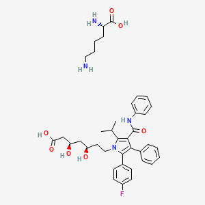 molecular formula C39H49FN4O7 B12787135 Atorvastatin lysine CAS No. 609843-23-4