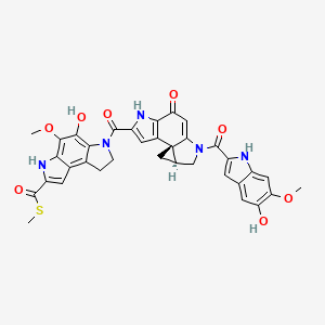 molecular formula C35H29N5O8S B12787148 (+)-Yatakemycin CAS No. 606136-98-5