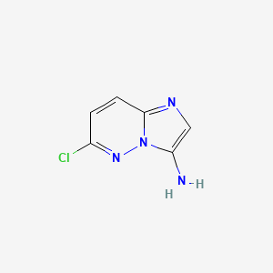 molecular formula C6H5ClN4 B1278716 6-Chloroimidazo[1,2-b]pyridazin-3-amine CAS No. 166176-45-0
