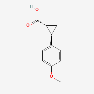 molecular formula C11H12O3 B1278719 (1R,2R)-2-(4-methoxyphenyl)cyclopropanecarboxylic acid 