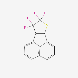 molecular formula C14H8F4S B12787257 8,8,9,9-Tetrafluoroacenaphtho(1,2-b)thiophene CAS No. 102585-21-7