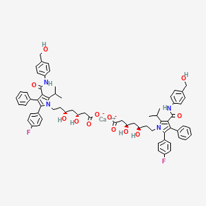 molecular formula C68H72CaF2N4O12 B12787317 Bemfivastatin hemicalcium CAS No. 805241-64-9