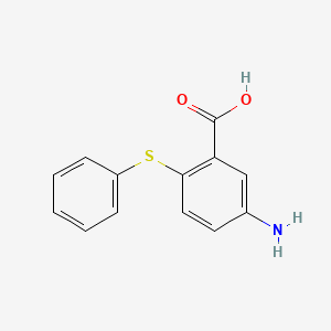 molecular formula C13H11NO2S B1278732 5-氨基-2-(苯硫基)苯甲酸 CAS No. 63185-86-4