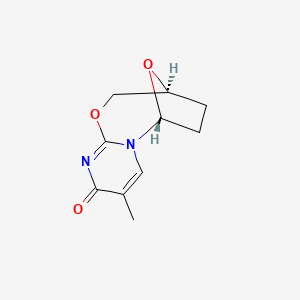 molecular formula C10H12N2O3 B12787363 2,5'-Anhydro-3'-deoxythymidine CAS No. 120966-81-6