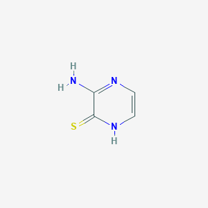 molecular formula C4H5N3S B1278750 3-氨基吡嗪-2-硫醇 CAS No. 31613-87-3