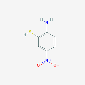 molecular formula C6H6N2O2S B1278754 2-Amino-5-nitrobenzenethiol CAS No. 23451-98-1