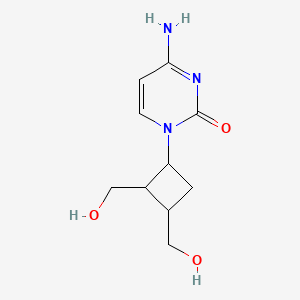 molecular formula C10H15N3O3 B12787570 (+-)-Cyclobut-C CAS No. 130464-63-0