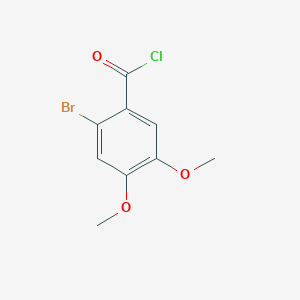 molecular formula C9H8BrClO3 B1278762 2-Bromo-4,5-dimethoxybenzoyl chloride CAS No. 55171-61-4