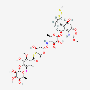 molecular formula C47H59IN2O19S4 B12787645 Calicheamicin alpha 3 CAS No. 103716-13-8