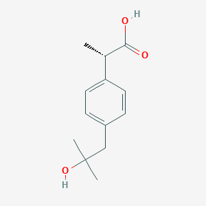 molecular formula C13H18O3 B12787646 2-Hydroxydexibuprofen CAS No. 58534-39-7