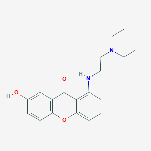 molecular formula C19H22N2O3 B12787682 1-((2-(Diethylamino)ethyl)amino)-7-hydroxy-9H-xanthen-9-one CAS No. 86456-17-9
