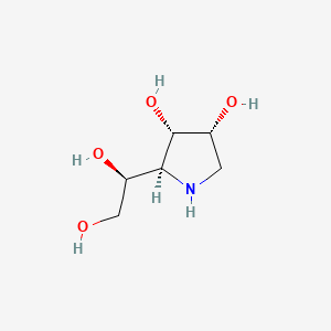 molecular formula C6H13NO4 B12787704 1,4-Dideoxy-1,4-imino-D-tallitol CAS No. 115509-95-0