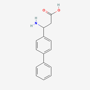 molecular formula C15H15NO2 B1278777 3-Amino-3-biphenyl-4-yl-propionic acid CAS No. 63974-15-2