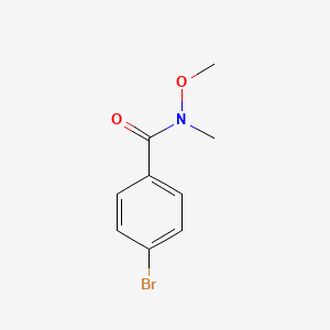 molecular formula C9H10BrNO2 B1278778 4-Bromo-N-methoxy-N-methylbenzamide CAS No. 192436-83-2