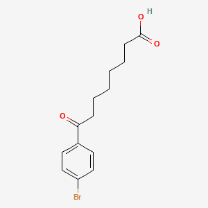 molecular formula C14H17BrO3 B1278785 8-(4-Bromophenyl)-8-oxooctanoic acid CAS No. 35333-31-4