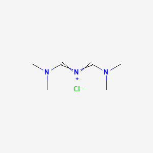 molecular formula C6H14ClN3 B1278790 ({[(Dimethylamino)methylidene]amino}methylidene)dimethylazanium chloride CAS No. 20353-93-9