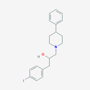 molecular formula C20H24INO B127880 2-Hydroxy-3-(4-iodophenyl)-1-(4-phenylpiperidinyl)propane CAS No. 142472-57-9