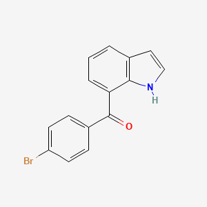 (4-bromophenyl)(1H-indol-7-yl)methanone