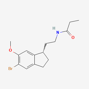 (S)-N-[2-(5-bromo-6-methoxyindan-1-yl)ethyl]propionamide