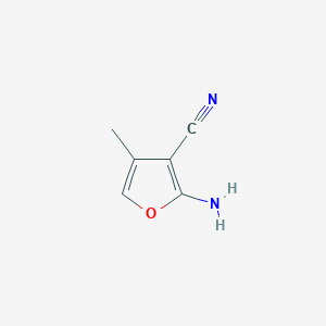 molecular formula C6H6N2O B1278807 2-Amino-4-methylfuran-3-carbonitrile CAS No. 5117-87-3