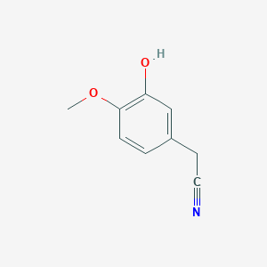 molecular formula C9H9NO2 B1278812 2-(3-Hydroxy-4-methoxyphenyl)acetonitrile CAS No. 4468-58-0