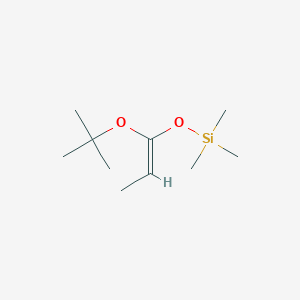 molecular formula C10H22O2Si B1278815 (1E)-1-tert-Butoxy-1-(trimethylsilyloxy)propene CAS No. 72658-10-7