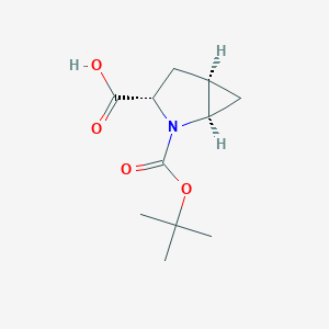 molecular formula C11H17NO4 B1278820 (1R,3S,5R)-2-(tert-butoxycarbonyl)-2-azabicyclo[3.1.0]hexane-3-carboxylic acid CAS No. 197142-34-0