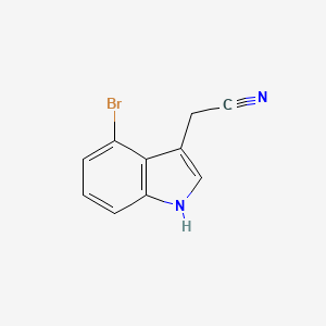 molecular formula C10H7BrN2 B1278823 2-(4-bromo-1H-indol-3-yl)acetonitrile CAS No. 89245-35-2