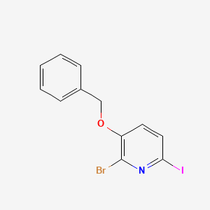 molecular formula C12H9BrINO B1278830 3-(Benzyloxy)-2-bromo-6-iodopyridine CAS No. 443307-26-4