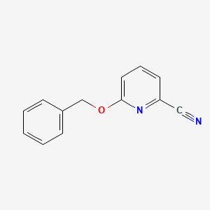 molecular formula C13H10N2O B1278857 6-(Benzyloxy)picolinonitrile CAS No. 190582-95-7