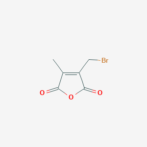 molecular formula C6H5BrO3 B1278874 3-(Bromomethyl)-4-methylfuran-2,5-dione CAS No. 98453-81-7