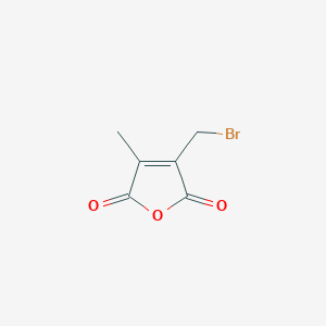 molecular formula C6H5BrO3 B1278874 2,5-Furandione, 3-(bromomethyl)-4-methyl- CAS No. 98453-81-7