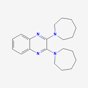 molecular formula C20H28N4 B12789071 2,3-Di(azepan-1-yl)quinoxaline CAS No. 7147-53-7
