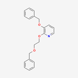 molecular formula C21H21NO3 B1278909 3-(Benzyloxy)-2-(2-(benzyloxy)ethoxy)pyridine CAS No. 156840-57-2