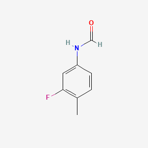molecular formula C8H8FNO B12789270 N-(3-Fluoro-4-methyl-phenyl)-formamide CAS No. 701-85-9