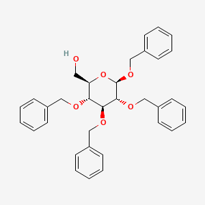 molecular formula C34H36O6 B1278929 ((2R,3R,4S,5R,6R)-3,4,5,6-tetrakis(benzyloxy)tetrahydro-2H-pyran-2-yl)methanol CAS No. 27851-29-2