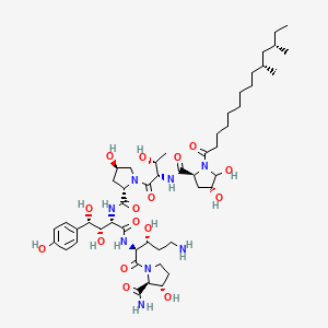 molecular formula C50H82N8O16 B12789305 Caspofungin (m0) CAS No. 314080-31-4