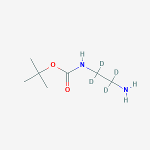 molecular formula C7H16N2O2 B1278933 NH2-C2-NH-Boc-d4 